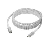 Dbramante1928 Re-Charge Câble De Charge Tressé Usb-C Vers Usb-C 100 Watt 2,5 Mètres Blanc