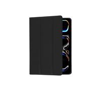 dbramante1928 Risskov Folio Noir Cuir Pleine Fleur pour iPad Pro 11" (M4 2024) - Fermeture Magnétique, Fonction Marche/Veille, Position Debout
