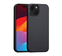 dbramante1928 Coque Roskilde pour iPhone 13, 14, 15, 16e, 17e – Cuir pleine fleur, MagSafe, Noir