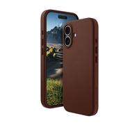 Roskilde - Coque de protection pour téléphone portable - compatibilité avec MagSafe - cuir pleine fleur - brun foncé - pour Apple iPhone 16
