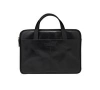 dbramante1928 - Silkeborg Sac pour Ordinateur Portable 15" Pouces pour Femmes et Hommes - Sac avec Deux Poignées en Cuir Structuré - Cuir Pleine Fleur Robuste et de Haute Qualité - Black N.E.