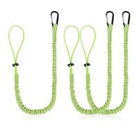 DBREAKS 3Pcs Cordons pour Outils, Lanière à Outils avec Mousquetons, Cordon Rétractable pour Outil, Adapté aux Tournevis, Pinces, Clés (Vert)