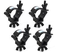 DBREAKS 4 Pcs Crochet de Fixation Éclairage de Scène 48-51mm - TÜV, Noir | Truss Clamp, Alliage d'aluminium Crochets de Fixation Éclairage de Scène, Pinces pour Éclairage de Scène