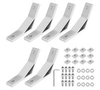 DBREAKS 6 Pièces Profil Aluminium Support Angle 135 Degrés, Équerre de Fixation pour 3030 Série, Accessoires D'angle De Profilé En Aluminium