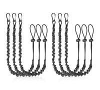 DBREAKS 6Pcs Cordons pour Outils, Lanière à Outils avec Mousquetons, Cordon Rétractable pour Outil, Adapté aux Tournevis, Pinces, Clés (Noir)