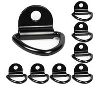 DBREAKS 8 Pcs Crochets d'Arrimage pour Anneau en D Noir 63 * 84mm pour avec Support Kayaks Bateaux Canoë Pendentifs Remorques Pickups Camions Autos Jardin