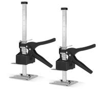 DBREAKS Bras Économiseurs de Travail de 35 cm, 2 pcs Outils Manuels de Bras, Jusqu'à 220 kg, Élévateur de Meubles avec Échelle, Régulateur de Hauteur pour Carreaux de Céramique, Outil de Levage Manuel