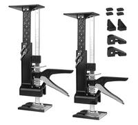 DBREAKS Bras Multi 3-en-1 Économisant le Travail avec Échelle, 2Pcs 38CM Outil de Levage Manuel Multifonctionnel Jusqu'à 220 kg, avec Support de Cric de Chariot et Pinces de Travail du Bois, Bras