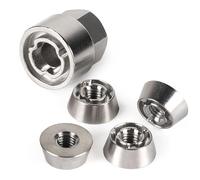 DBREAKS Ecrou Antivol M8, Écrou en Acier Inoxydable -Forme spéciale, Argent | Ecrous Antivol de Sécurité en Acier Inoxydable pour Tente de Toit, Porte-vélos, Motos, Système Solaire, pour Voiture & Maison