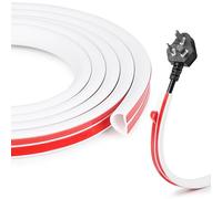 DBREAKS Mini Cache Câbles, Auto-adhésif Goulottes Passe Cable, TV Mural pour Cacher 1 Fil, Goulotte Electrique, Passe Sol, 15×11mm -2 Mètre
