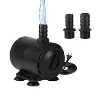 DBREAKS Pompe à Eau Submersible 20W, 1500 L/H pompe Aquarium Ultra Silencieuse, Ajustable avec Câble D'alimentation, pour étang, Fontaine, Réservoir de Poissons et Systèmes Hydroponiques