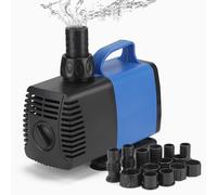DBREAKS Pompe à Eau Submersible 6500 L/h, 65W Pompe d'aquarium Ultra Silencieuse, Pompe de fontaine avec 10 buses, Pompe de Bassin Submersible, Pompe Aquarium, Ajustable Pompe Fontaine pour Étang