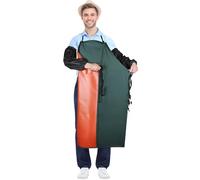 DBREAKS PVC Tablier, Mince Tablier de Cuisine Homme, Avec une paire de protège-manches, Tablier Imperméable à l'eau et à l'huile, Tablier de Boucher, Unisexe Tablier, Tablier Pizzaiolo