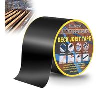DBREAKS Ruban Adhésif en Butyle pour Terrasse, 100mm x 15 m Ruban de Solin en Bois pour Terrasse, Bande de Protection Lambourde, Protection du Bois (1 Rouleaux)