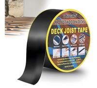 DBREAKS Ruban Adhésif en Butyle pour Terrasse, 40mm x 15 m Ruban de Solin en Bois pour Terrasse, Bande de Protection Lambourde, Protection du Bois (1 Rouleaux)