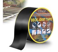 DBREAKS Ruban Adhésif en Butyle pour Terrasse, 50mm x 15 m Ruban de Solin en Bois pour Terrasse, Bande de Protection Lambourde, Protection du Bois (1 Rouleaux)