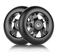 DBREAKS Stunt Lot de 2 roues de rechange 100 mm Avec roulements ABEC 9 Dureté 88A Convient pour tous types de scooters Noir