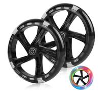 DBREAKS Stunt Lot de 2 roues de rechange pour scooter - 200 mm - Avec roulements ABEC 9 - Dureté 88A - Convient pour toutes sortes de scooters - Bleu