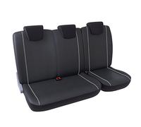 DBS - Housse de siège - Utilitaire - Simili Cuir - 3places/Banquette - Noir - Universelles - Lavable