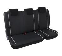 DBS Montana Jeu de Housses Universelles pour Véhicule Utilitaire Siège + Banquette en Simili Noir