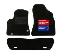 Tapis voiture / auto - DBS - Sur Mesure pour PARTNER tepee / BERLINGO 2 - Antidérapant - Moquette Classic