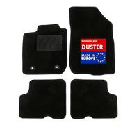 DBS - Tapis de Voiture sur Mesure - Adapté à Votre Dacia Duster (04/2010-12/2013) - Antidérapant : Clips de Fixations et Scratch - Tapis de Sol 4 pièces - Moquette - Noir