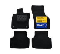 DBS - Tapis de Voiture - sur Mesure pour Cupra FORMENTOR/FORMENTOR E-Hybride dès 07/2020 - Antidérapants avec Clips de Fixation - 4 Tapis Auto Avant/arrière - Moquette Noire