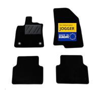 DBS - Tapis de Voiture - sur Mesure pour Dacia Jogger dès 02/2022 - Antidérapants avec Clips de Fixation - 4 Tapis Auto Avant/arrière - Moquette Noire