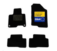 DBS - Tapis de Voiture - sur Mesure pour Kia/Hyundai SPORTAGE Hybride/Tucson Hybride dès 11/2021 - Antidérapants avec Clips de Fixation - 4 Tapis Auto Avant/arrière - Moquette Noire