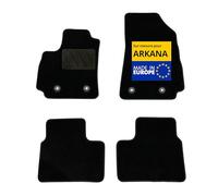 DBS - Tapis de Voiture - sur Mesure pour Renault ARKANA ET E-Tech Hybride dès 03/2021 - Antidérapants avec Clips de Fixation - 4 Tapis Auto Avant/arrière - Moquette Noire