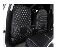 DBSKJMRFT 2 PCS Protège Dossier Siège Voiture, pour Benz Clase V Para Vito Para Viano W447 (2014-2024) Protection Arrière Cuir Imperméable Kick Mat Organisateur Anti Saleté Accessoire,B