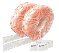 DBSTAR 3M SJ3560 Lot de 2 fixations refermables à double verrouillage Transparent 2,5 cm x 3 m Adhésif acrylique résistant aux UV et à la chaleur pour une utilisation en intérieur et en extérieur