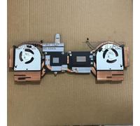 DBTLAP CPU GPU Ventilateur de Refroidissement Compatible pour Hasee Ares T8 D9 mechanic Shuguang 16 2023 B8112BSHNF2300TN B8112BSHSF2300TN 12V 0.5A Heatsink