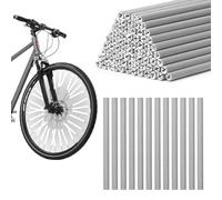 DBTW 72Pcs Bande Réflectrice de Rayons de Roue, 360° Visibilité Réflecteurs de Rayons Faciles à Installer, Tube de Clip de Bande d'Avertissement Réfléchissants pour VTT Vélos de Route Vélos de Ville