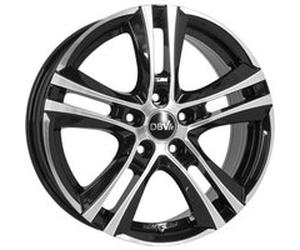 DBV ANDORRA II schwarz glänzend frontpoliert 8.0Jx19 5x108 ET55