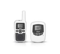 DBX-80 - Babyphone avec grande portée jusqu'à 3000 mètres, blanc/anthracite