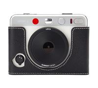 DBZZ Sofort 2 Étui fait main en cuir véritable pour appareil photo Laica Sofort 2 Noir Texture PalmSwell