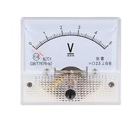DC 0-5V Panneau analogique Affichage de la tension Voltmètre 85C1 2,5% d'erreur