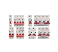 DC 1000V 1P 2P 3P 4P Solar Circuit Breaker Overload Protection Switch6A~63A/80A 100A 125A MCB for Photovoltaic PV System AUOQKQUT(2P,20A)