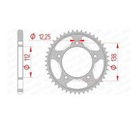Afam Pignon 10613-38 38 dents acier pas 525