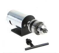 DC 12 V - 36 V Tour Presse 555 Ensemble de moteurs avec mandrin de perceuse à main miniature et support de montage Kit d'outils de bricolage pour fraiseuses, tours, perçage et