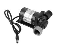 DC 12V 10W Noir Résistance aux hautes températures Circulation Pompe à eau sans balais à faible bruit auto eau