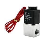 DC 12V 24V 110V 220V Electric Solenoid Valve 1/4" 2 Way Normally Closed Direct-acting Pneumatic Valves For Water Air Gas(10mm,DC 24V)