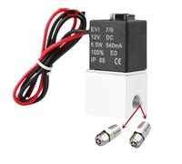 DC 12V 24V 110V 220V Solenoid Valve 1/4" 1/8" 2 Way Normally Closed Direct-acting Pneumatic Valves For Water Air Gas Hot(1/4",110V)