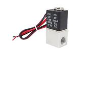 DC 12V 24V 110V 220V Solenoid Valve 1/4" 1/8" 2 Way Normally Closed Direct-Acting Pneumatic Valves For Water Air Gas Hot(1/8",220V)