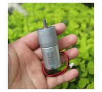 DC 12V-24V 130RPM Slow Speed Reducer electronic starter 370 Full Metal Gearbox Gear electronic starter 4mm D-shaft