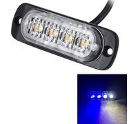DC 12V-24V 2W 4LED SMD-2835 Lampe 17 Flash Designs 3 Lines Auto Flash Lamp Waterproof Car Truck Emergency Flash Light, Cable Length : 90cm
