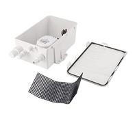 DC 12V 24V 750GPH Pompe de carte de douche Interrupteur automatique Boîte de vidange multi-entrée Marine Boat Yacht Pompe à eau ABS Black (24 V)