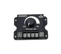 DC 12V 24V LED Dimmer Switch 30A 360W Voltage Regulator Adjustable Controller For LED Strip Light Lamp LED Dimming Dimmers