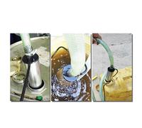 DC 12V/24V Pompe Submersible En Acier Inoxydable Carburant Eau Pompe De Transfert D' 51mm Ravitaillement Filtre Écran Argent